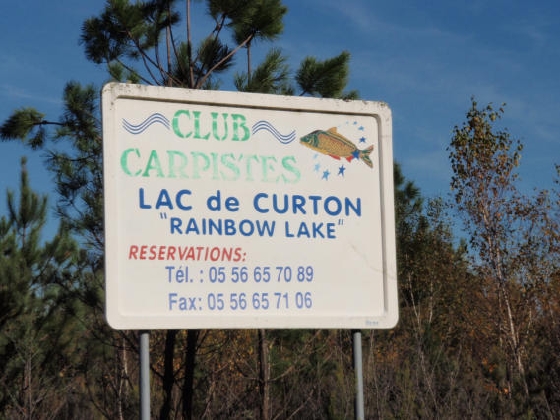 Schild zum Lac de Curton